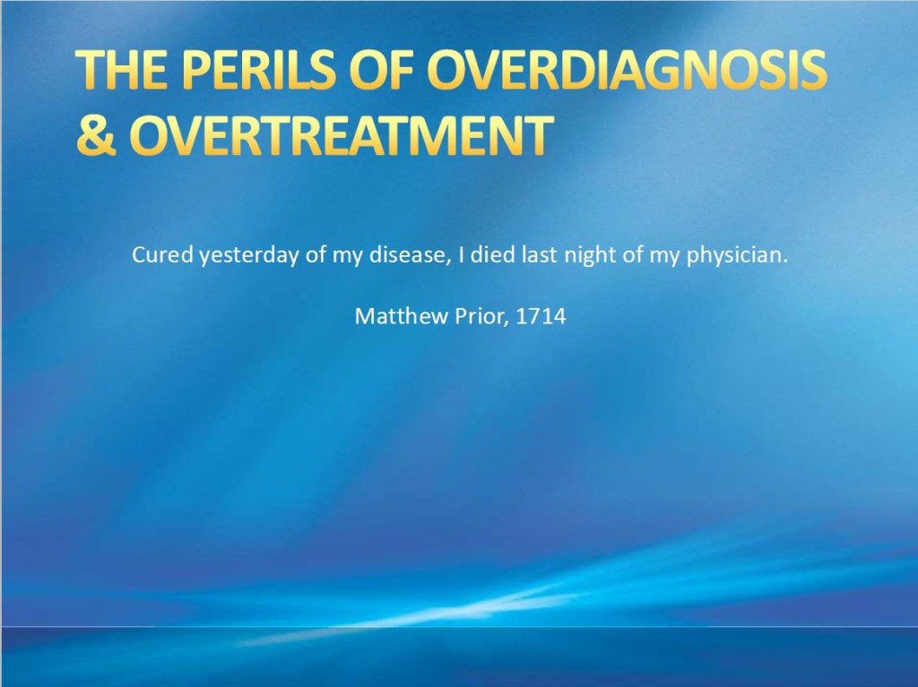 Overdiagnosis